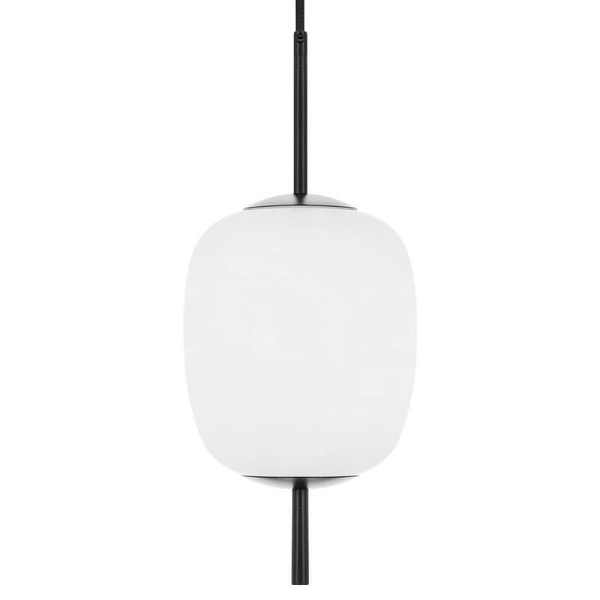 Szklana wisząca lampa Epli Mini EM0122P0 do sypialni biała czarna