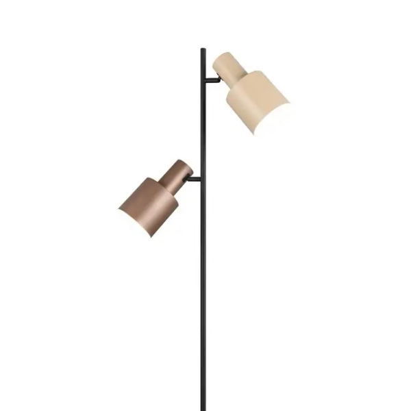 Lampa stojąca Agudo 419400217 beżowa brązowa  tuba z włącznikiem