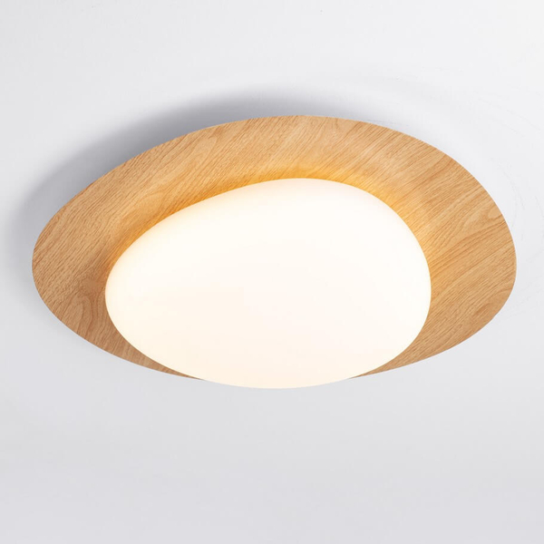 Plafon do kuchni ISIDRO LE44416 LED 21W 3000K nieregularny drewniany biały