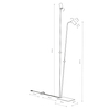 Czarna lampa stojąca Mono 7708 reflektorowa czarna metalowa hol