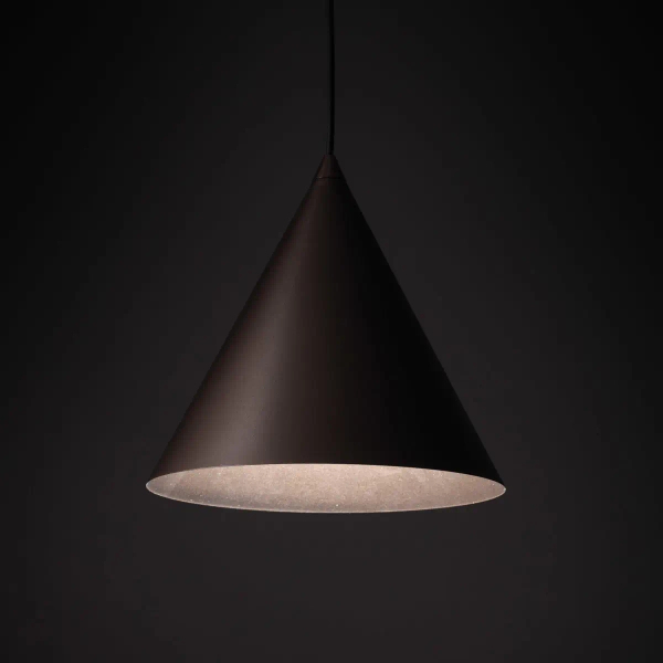 Zwieszana lampa stożkowa CONO 10037 do salonu brązowy