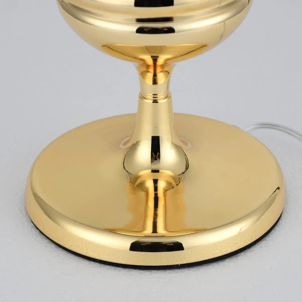Stołowa lampa pałacowa Queen MT-8046-25 gold Step z abażurem złota