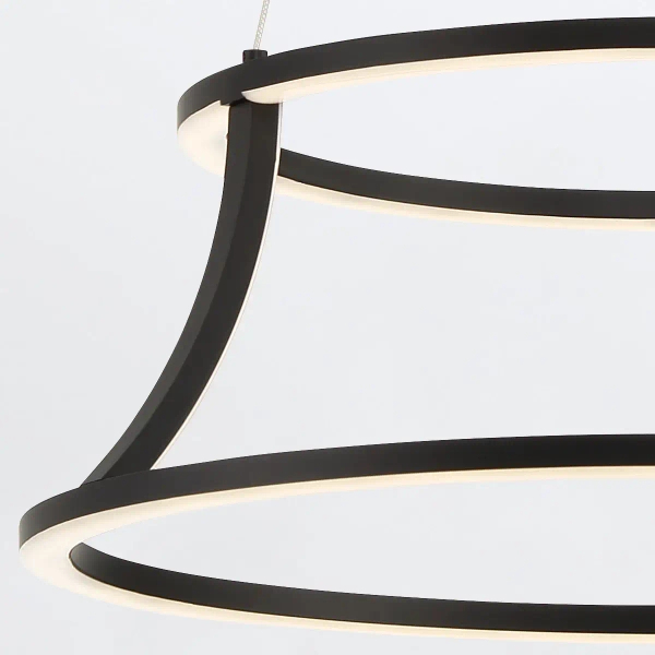 Okrągła lampa wisząca Cadoux QN-CADOUX-P-BK LED 54W 3000K czarny
