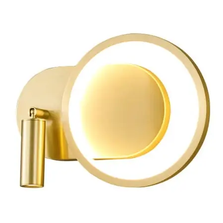 Lampa ścienna Elyptica CGELYPTICA18 LED 10W 3000K tubka ring złoty