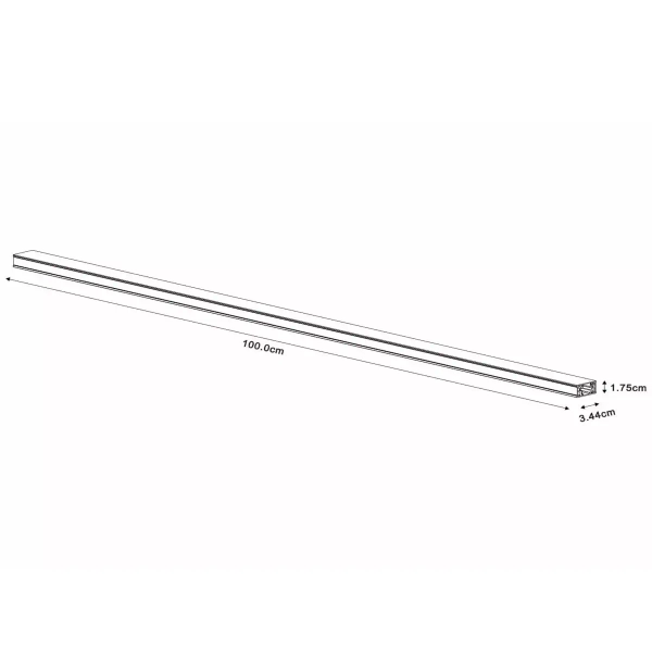 Dodatkowa szyna do szynoprzewodu Track 09950/01/31 Lucide 1m biała