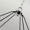 Wisząca lampa z łańcuchem LORAS QN-LORAS6 szklana przezroczysta chrom