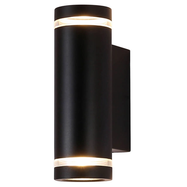 Lampa ścienna na taras Fondo OWL-2067-2-4K Italux LED 14W 4000K IP54 czarny