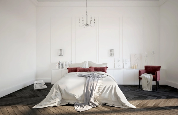 Retro żyrandol pałacowy Hampton 8154 na łańcuchu srebrny nad stół