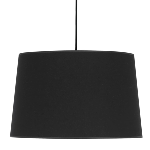 Lampa zwisowa salonowa Maja 1885 TK Lighting pojedyncza z tkaniny czarna