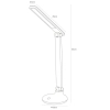 Ledowa lampa BIURKOWA 1913-BK LED 6W CCT regulowana czarna