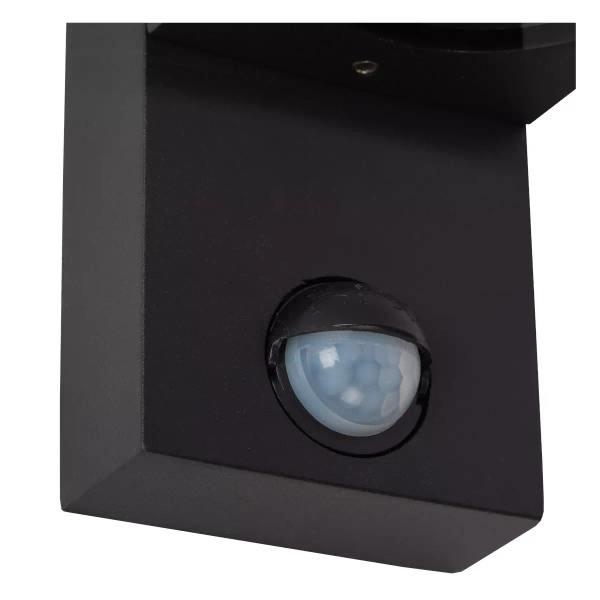 Kinkiet na ścianę ZARO 69803/01/30 Lucide IP65 z czujnikiem czarna