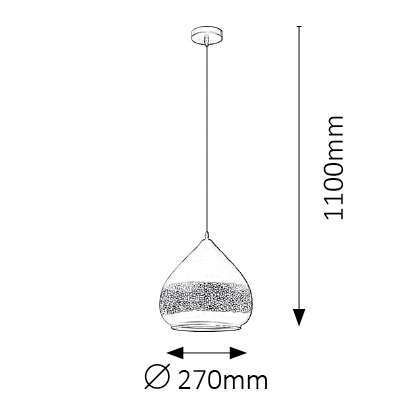 LAMPA wisząca KAIA 2278 Rabalux ażurowa OPRAWA orientalny zwis czarny złoty