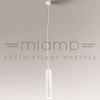 LAMPA wisząca NODA 7641 Shilo metalowa OPRAWA zwis sopel tuba biała
