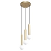 Zwisająca lampa do sypialni Filano PND-33574-3-GD tuby złote