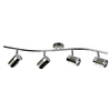 Plafon LAMPA sufitowa OLAF 03258 Ideus metalowa OPRAWA listwa regulowane reflektorki tuby chrom satyna