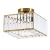 Kryształowy plafon natynkowy Vetro LP-2910/1C GD square kwadrat złoty