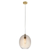 Szklana wisząca lampa L&-1106678 nad wyspę mosiądz przezroczysta