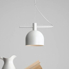 Metalowa lampa wisząca BERYL 976G Aldex biały zwis do salonu