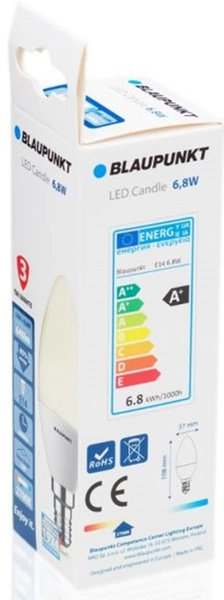 Żarówki 4 sztuki Blaupunkt E14-7W-WW-4 LED 7W 2700K białe