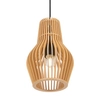 Wisząca lampa Roots MOD191PL-01W Maytoni naturalna eco czarna beżowa