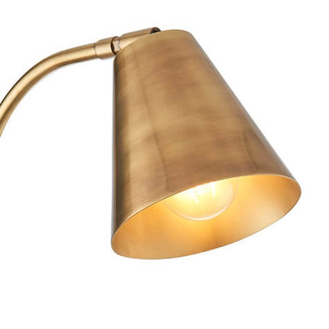 Regulowana lampa przyścienna Radha 93144 do czytania mosiądz