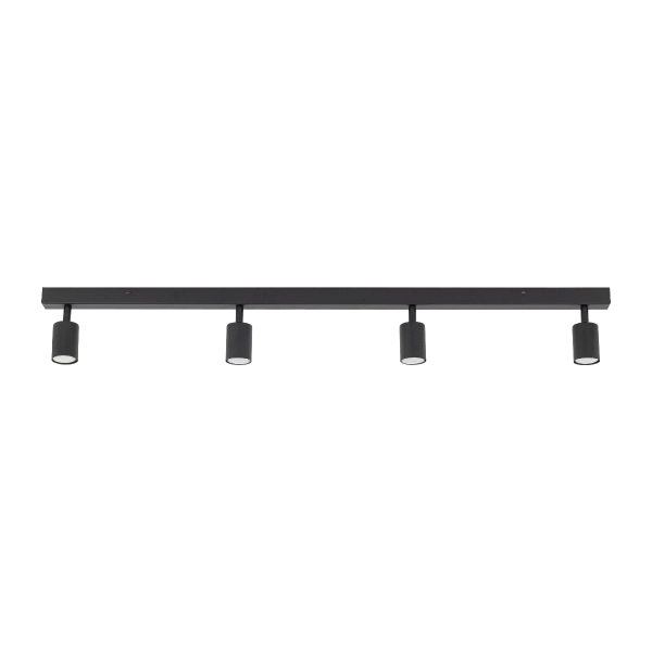 Techniczna sufitowa lampa Nex 10792 tubki na belce czarny