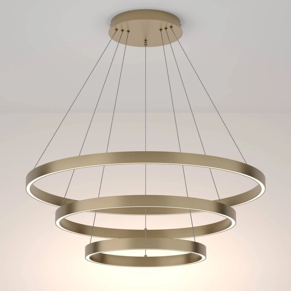 Ledowa lampa wisząca Rim MOD058PL-L100BS4K 115W 4000K ringi mosiądz