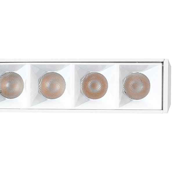 Magnetyczna lampa z diodami szynowa 847 Domeno LED 24W 4000K metalowa biała