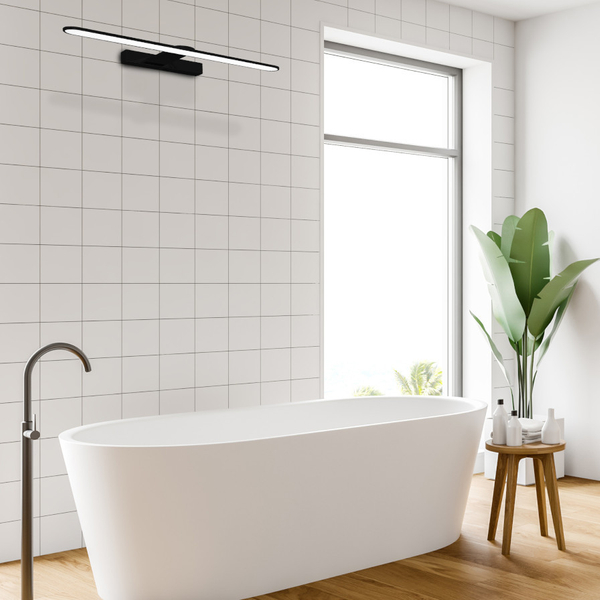 LAMPA ścienna SPLASH ML5615 Milagro łazienkowa OPRAWA galeryjka LED 8W 4000K metalowy kinkiet IP44 czarny