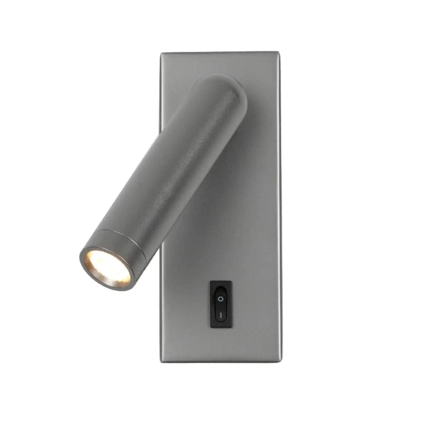 Nowoczesna ścienna lampa Nova WL-46376-1-GR LED 2,5W 3000K tuba szara