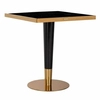 Kwadratowy stół do jadalni Roca 7222 Richmond Interiors nowoczesny złoty czarny