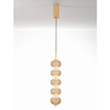 Lampa wisząca TIPUANI LE44624 LED 30W 3000K bombki złota przezroczysta