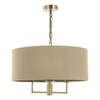 Jadalniana lampa wisząca Jamelia JAM0301 Dar Lighting beżowa mosiądz
