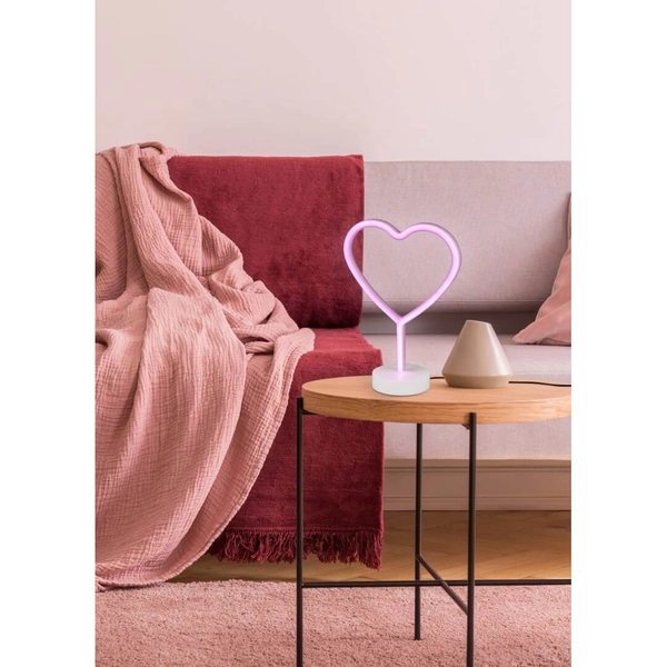 Stołowa lampka serce HEART R55210101 LED 1,8W biały