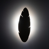 Ekologiczna lampa naścienna Hoja 5565 liść do jadalni drewniana