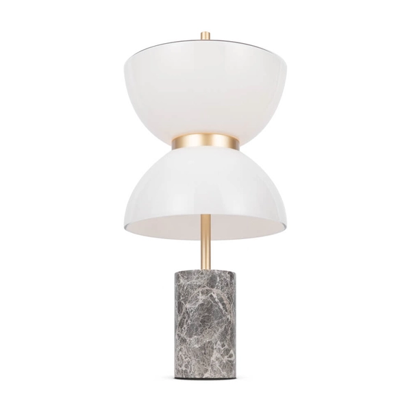 Nocna lampa salonowa Kyoto MOD178TL-L11GR3K Maytoni LED 11W 3000K złota biała szara