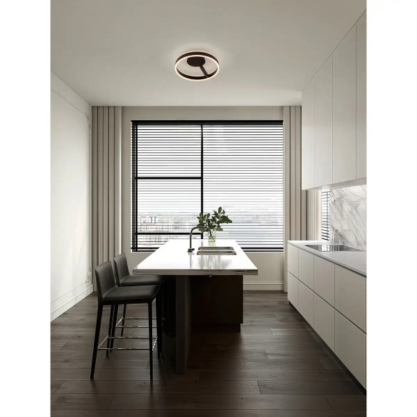 Pierścieniowa sufitowa lampa SOLVIRA LE45493 LED 28W 2700-4000K czarny