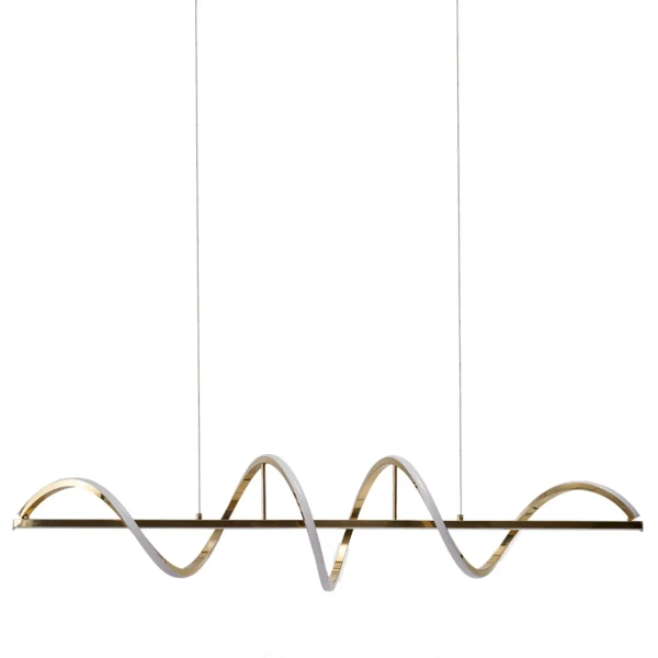 Lampa wisząca spirala MEMPHIS AZ6814 LED 55W 3000K ściemnialna złota