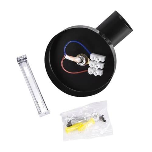 Regulowana LAMPA ścienna UNO 03813 Ideus metalowa OPRAWA kinkiet reflektorek czarny