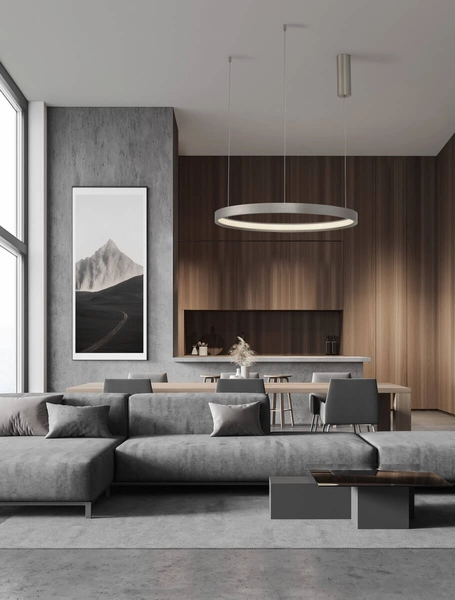 Pierścieniowa lampa wisząca ZACAPU LE42791 Luces Exclusivas LED 42W 3000K srebrna