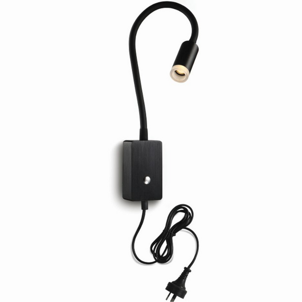 Kinkiet ścienny Sulta 6232A1103 Elkim LED 3W 3000K do czytania czarny