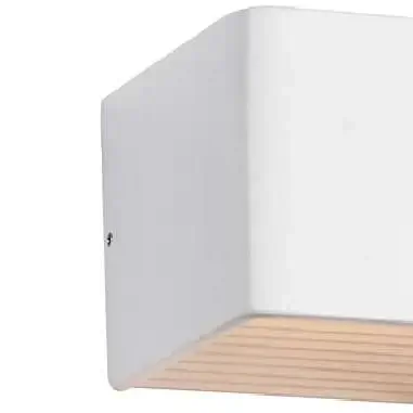 Kinkiet LAMPA ścienna OWEN MB13006051-6C Italux metalowa OPRAWA downlight LED 6W 3000K kostka cube biała