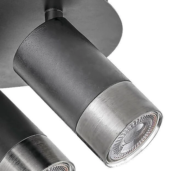 Regulowana LAMPA sufitowa ZIRCON 5071 Rabalux metalowe reflektorki do salonu czarne