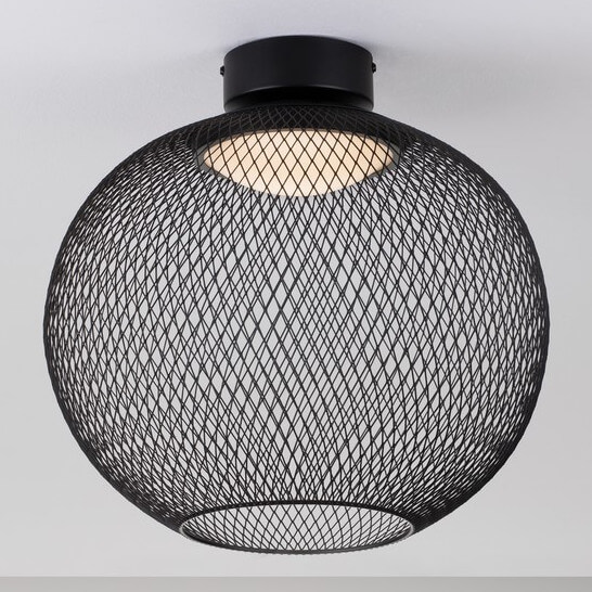 Okrągła lampa nasufitowa RITA LE44255 LED 19W 3000K jadalniana czarna