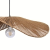 Wisząca lampa bambusowa Capri 329127 nad wyspę eco beżowa