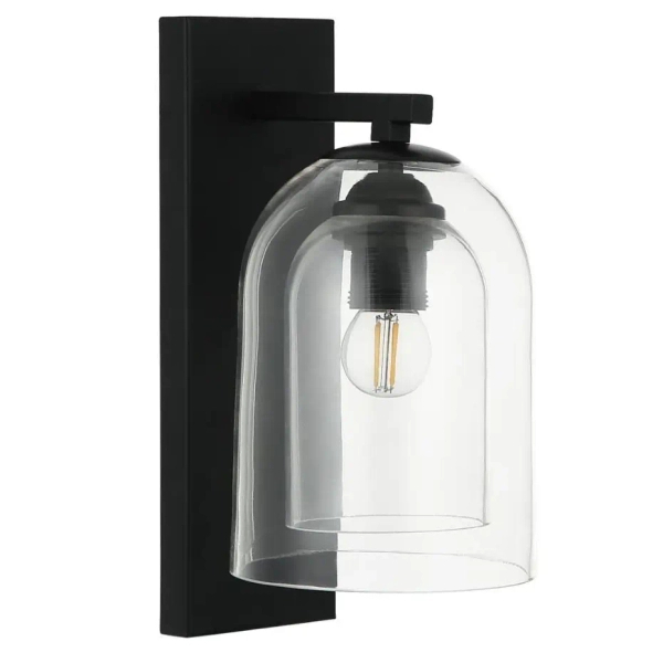 Szklana naścienna lampa Elaris LP-8103/1W TR nad stolik przezroczysty