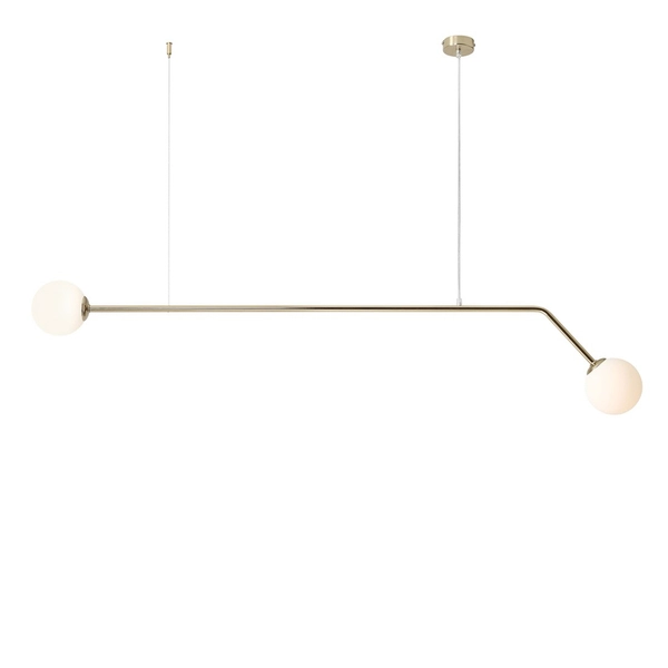 Wisząca lampa modernistyczna PURE 1064H30 Aldex szklane kule balls złota