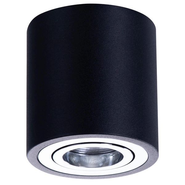 Kierunkowa lampa sufitowa Brant AZ2929 okrągła czarna chrom