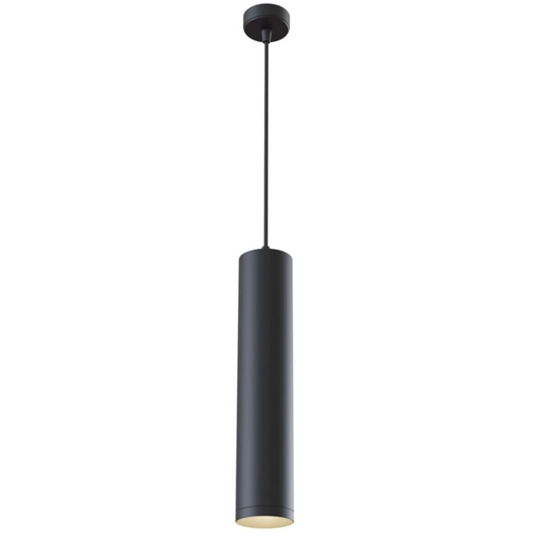 Metalowa tuba lampa wisząca podłużna czarna Shelby OUTLET