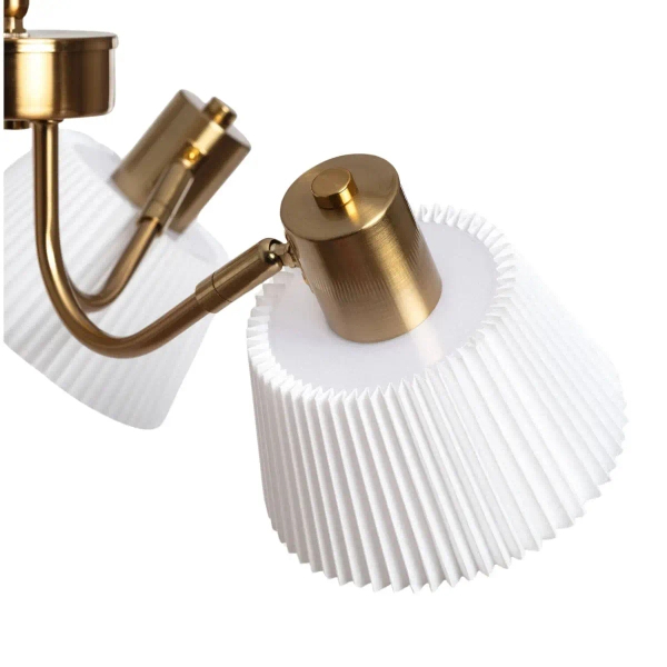 Potrójna lampa wisząca Dali ABR-Z3XE14-DALI nad wyspę biała złota